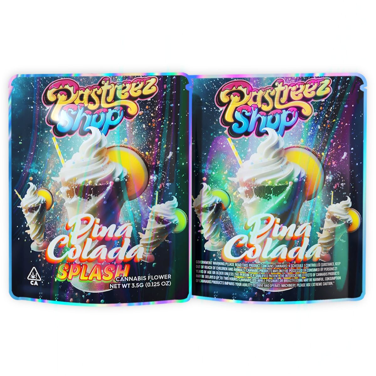 Dina Colada Splash 3.5G Mylar Bags