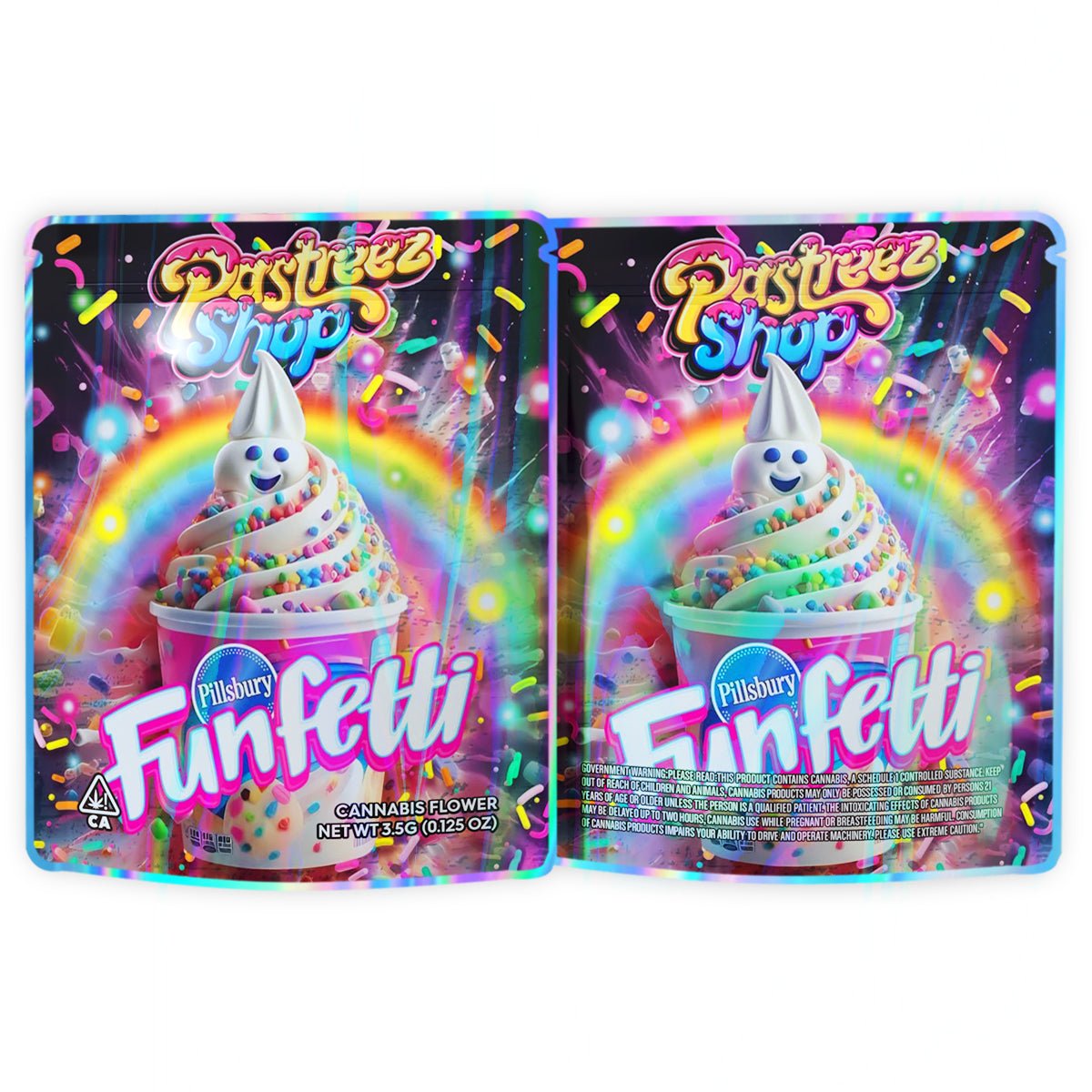Funfetti 3.5G Mylar Bags