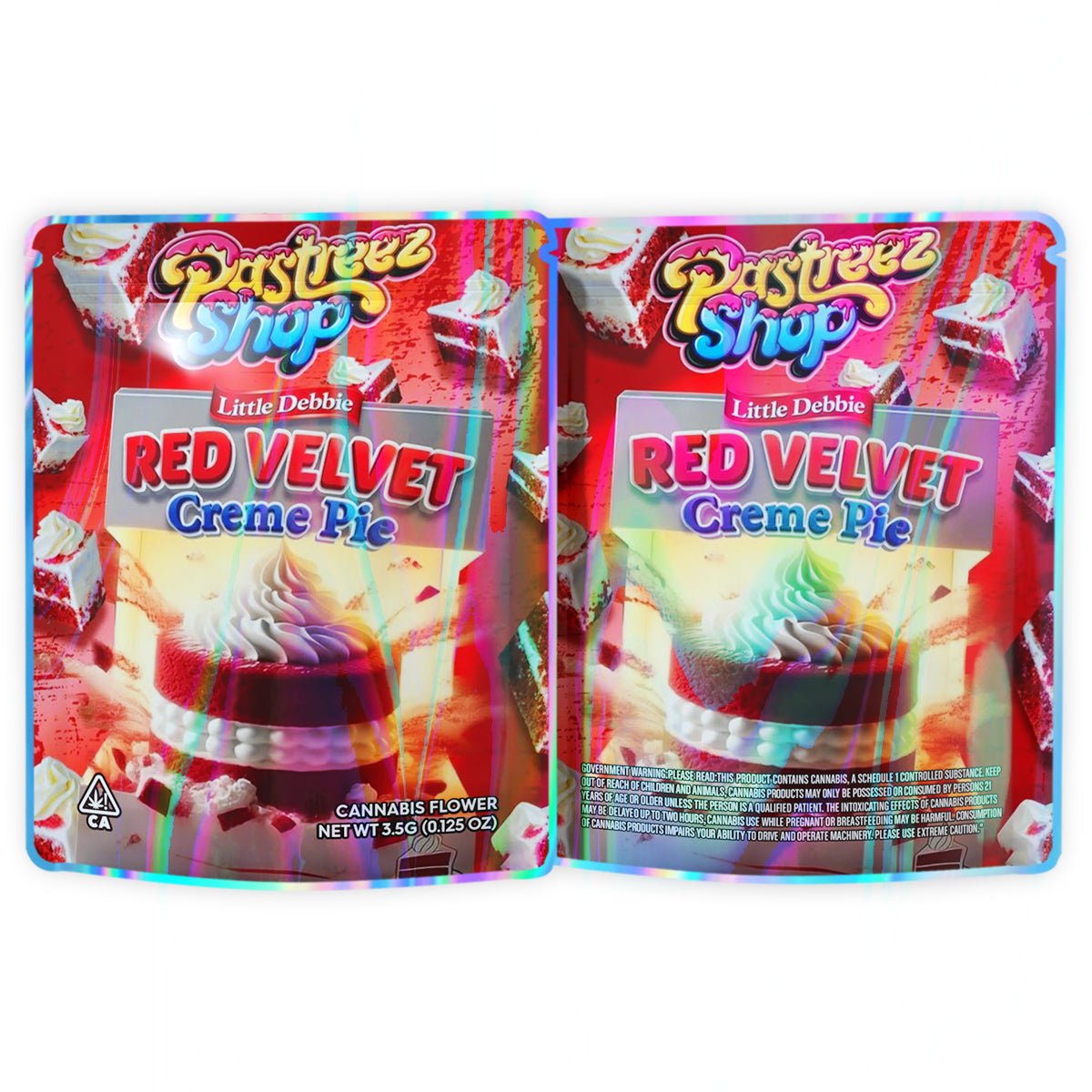 Red Velvet Creme Pie 3.5G Mylar Bags