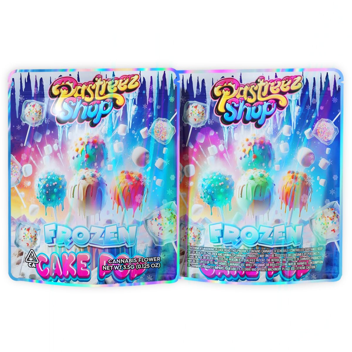 Frozen Cake Pop 3.5G Mylar Bags