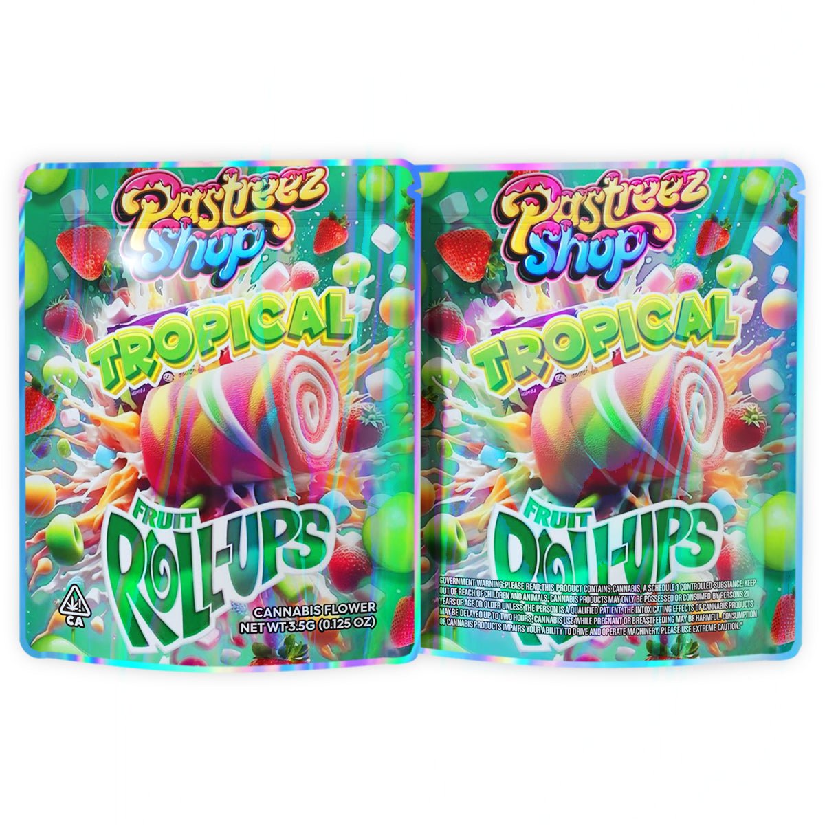 Tropical Fruit Roll-Ups 3.5G Mylar Bags