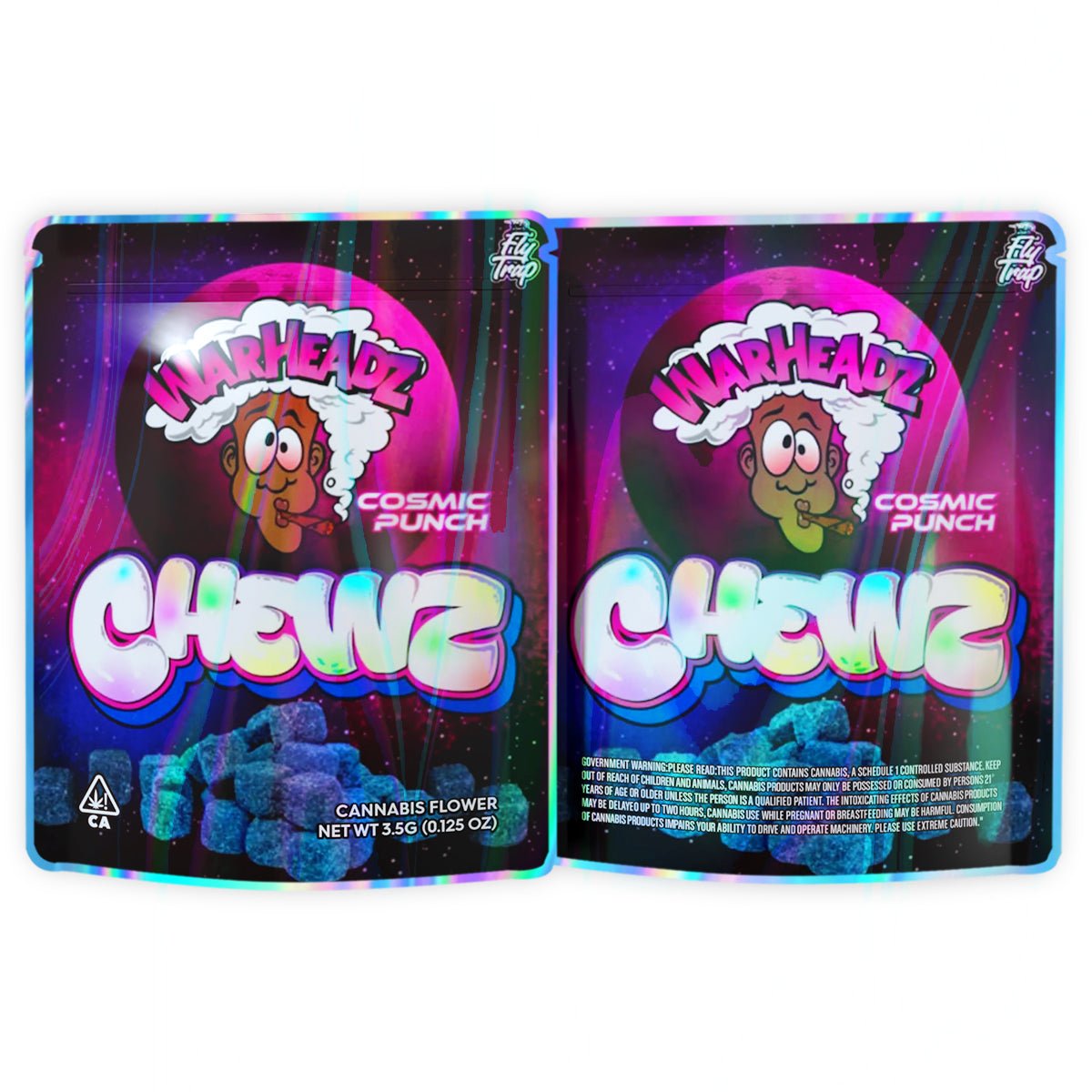 Warheadz Cosmic Punch Chewz 3.5G Mylar Bags