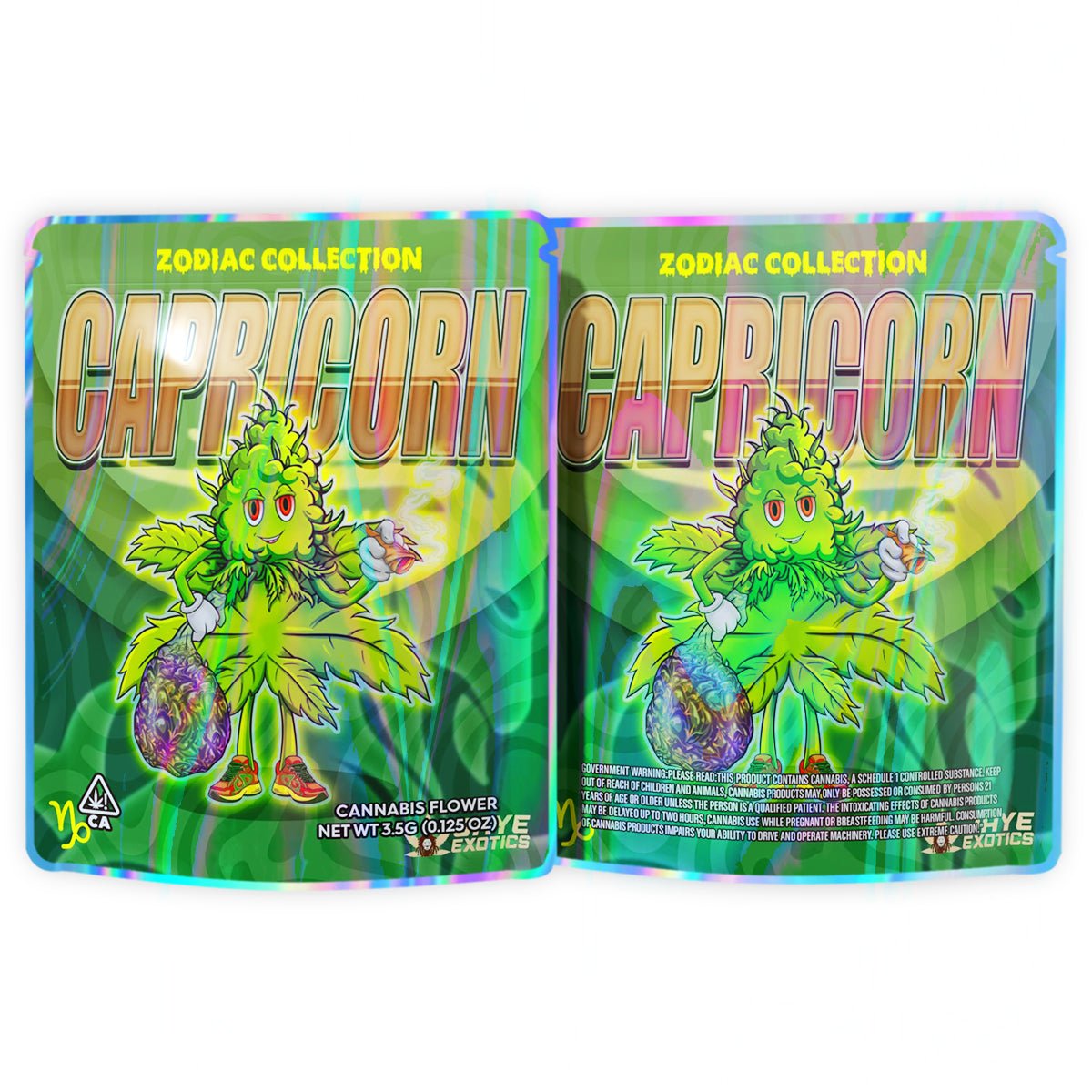 Capricorn 3.5G Mylar Bags
