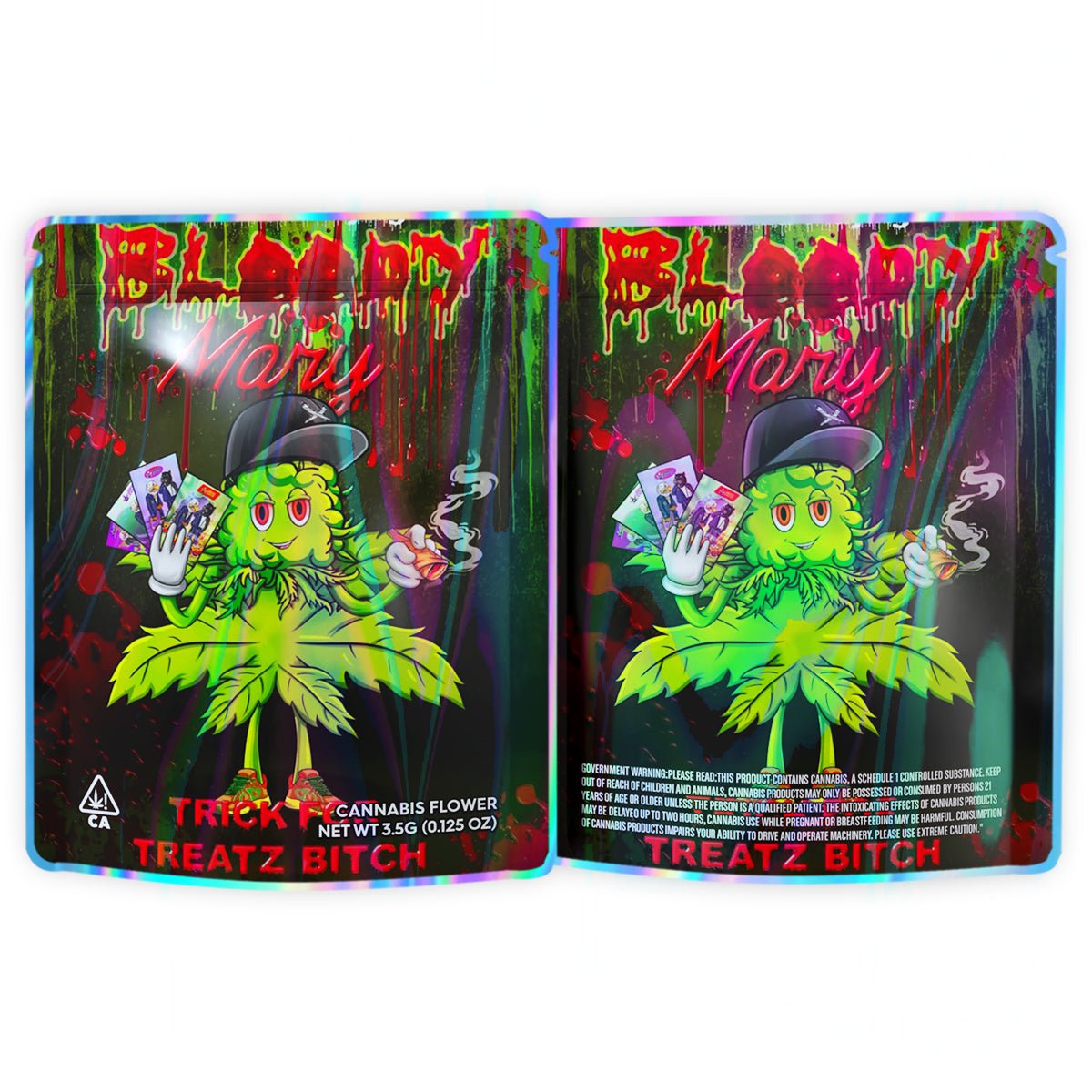 Bloody Mary 3.5G Mylar Bags