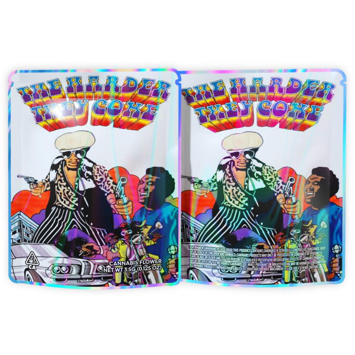 The Harder They Cohe 3.5G Mylar Bags