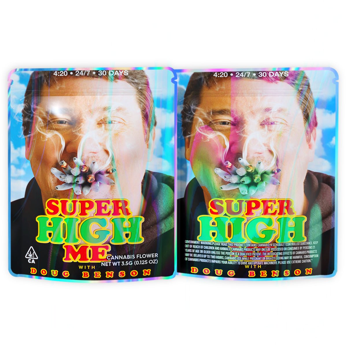 Super High Me 3.5G Mylar Bags