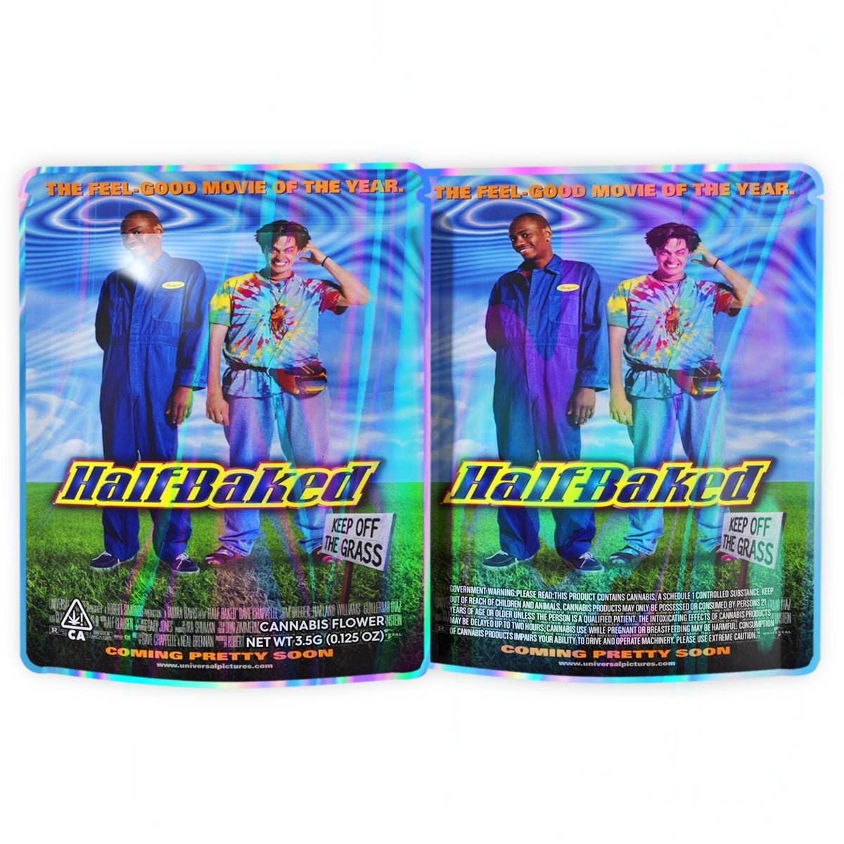 Half Baked 3.5G Mylar Bags