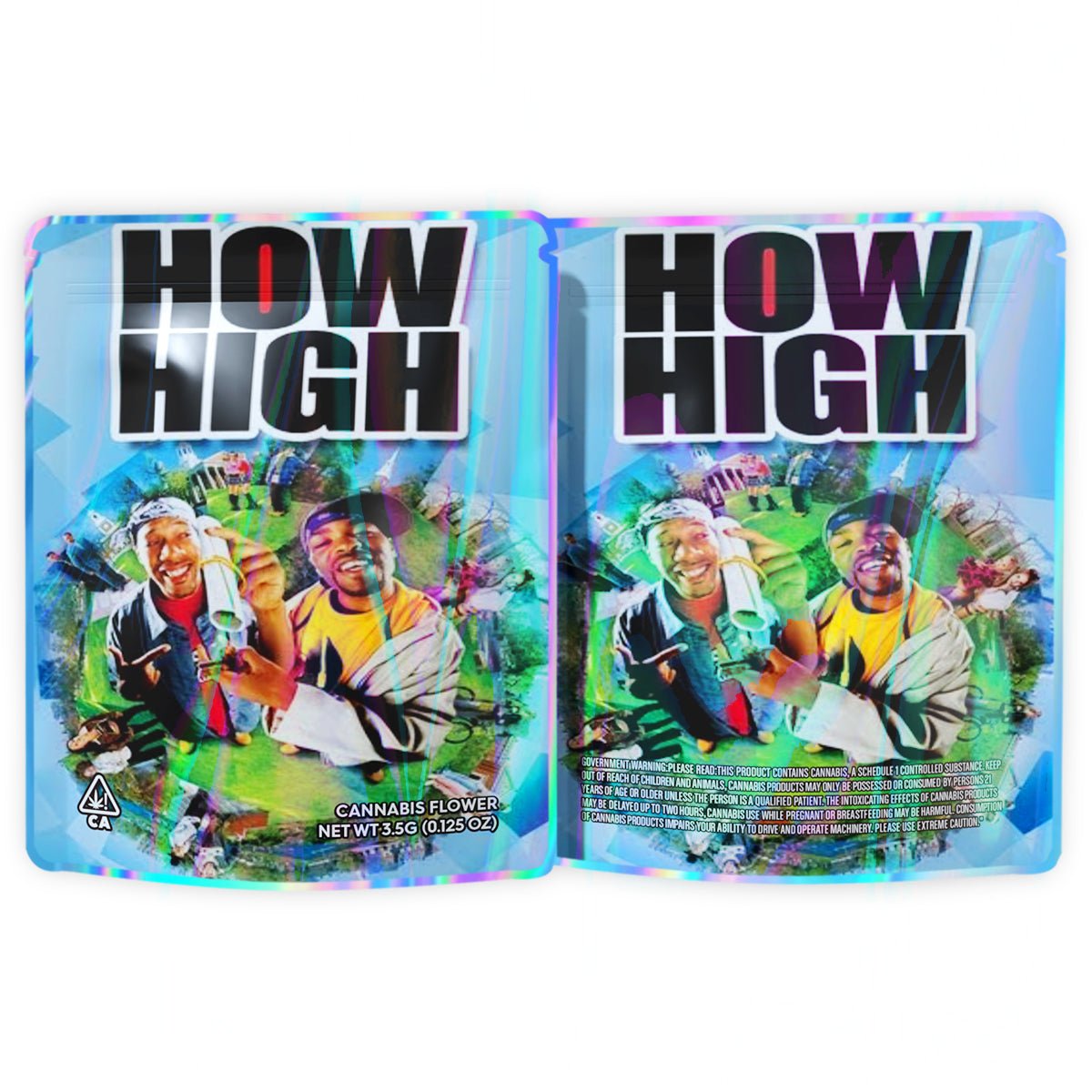 How High 3.5G Mylar Bags