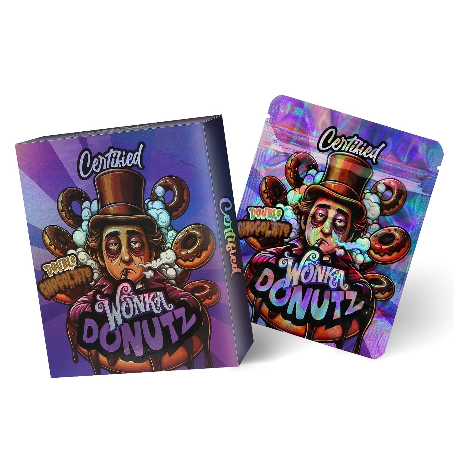 Certified Double Chocolate Donutz 3.5G Mylar Bag With Box