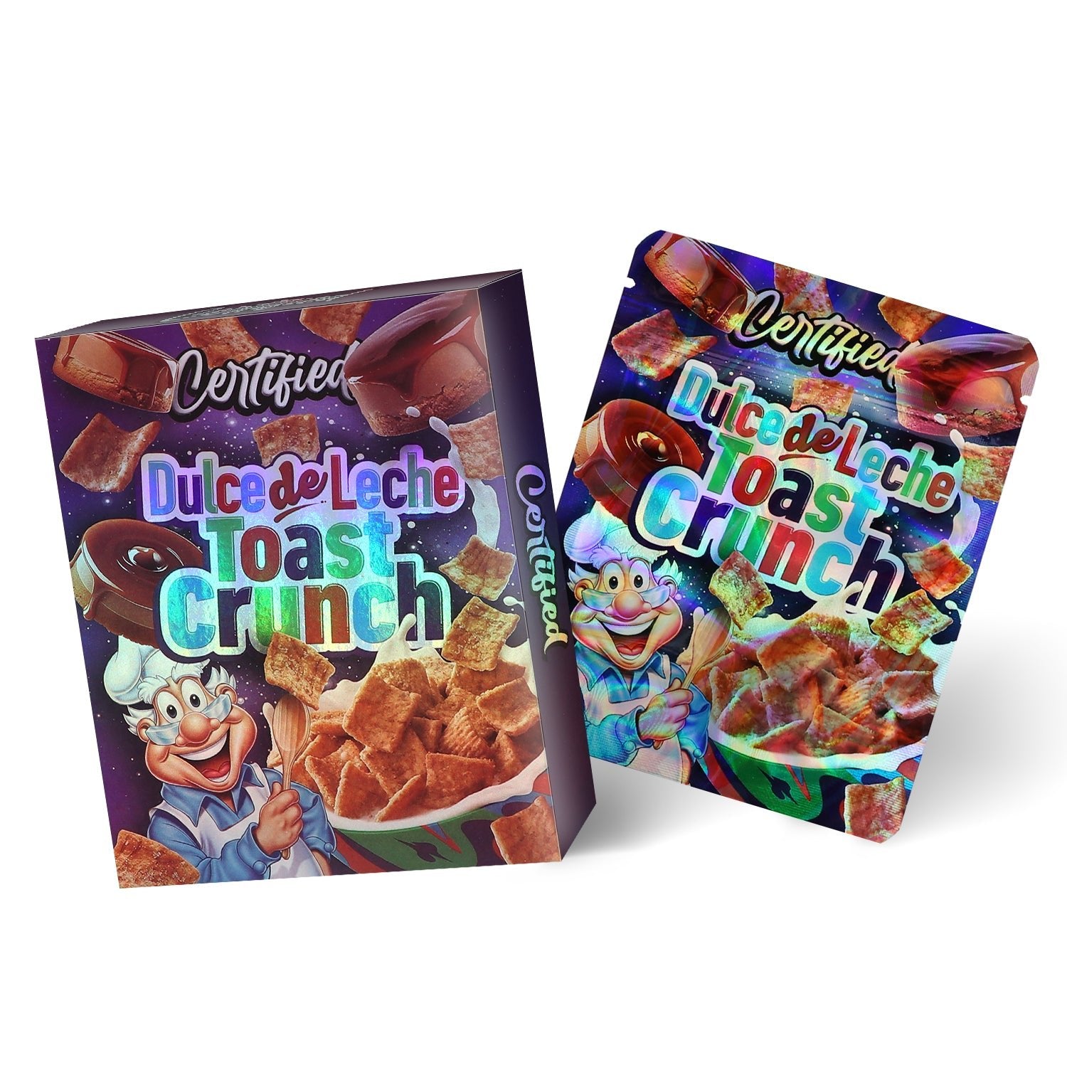 Certified Dulce De Leche Toast Crunch 3.5G Mylar Bag With Box