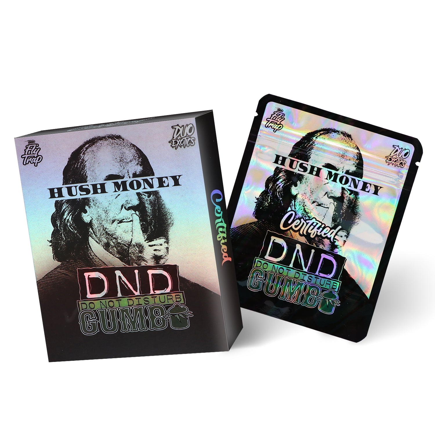 Fly Trap Hush Money Gumbo 3.5G Mylar Bag With Box