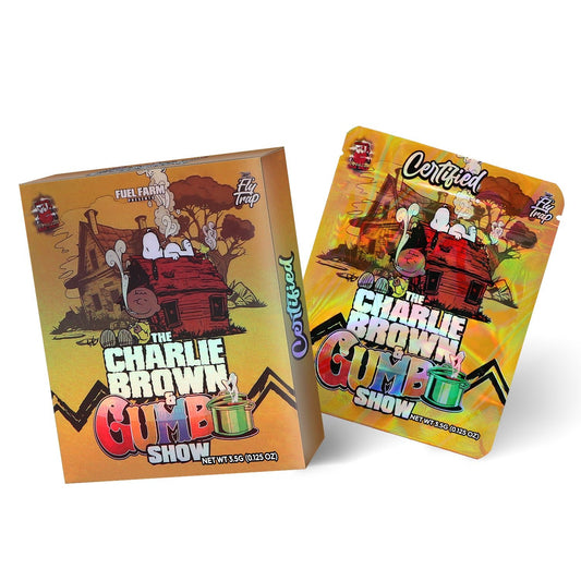 Flu Trap The Charlie Brown Gumbo 3.5G Mylar Bag With Box