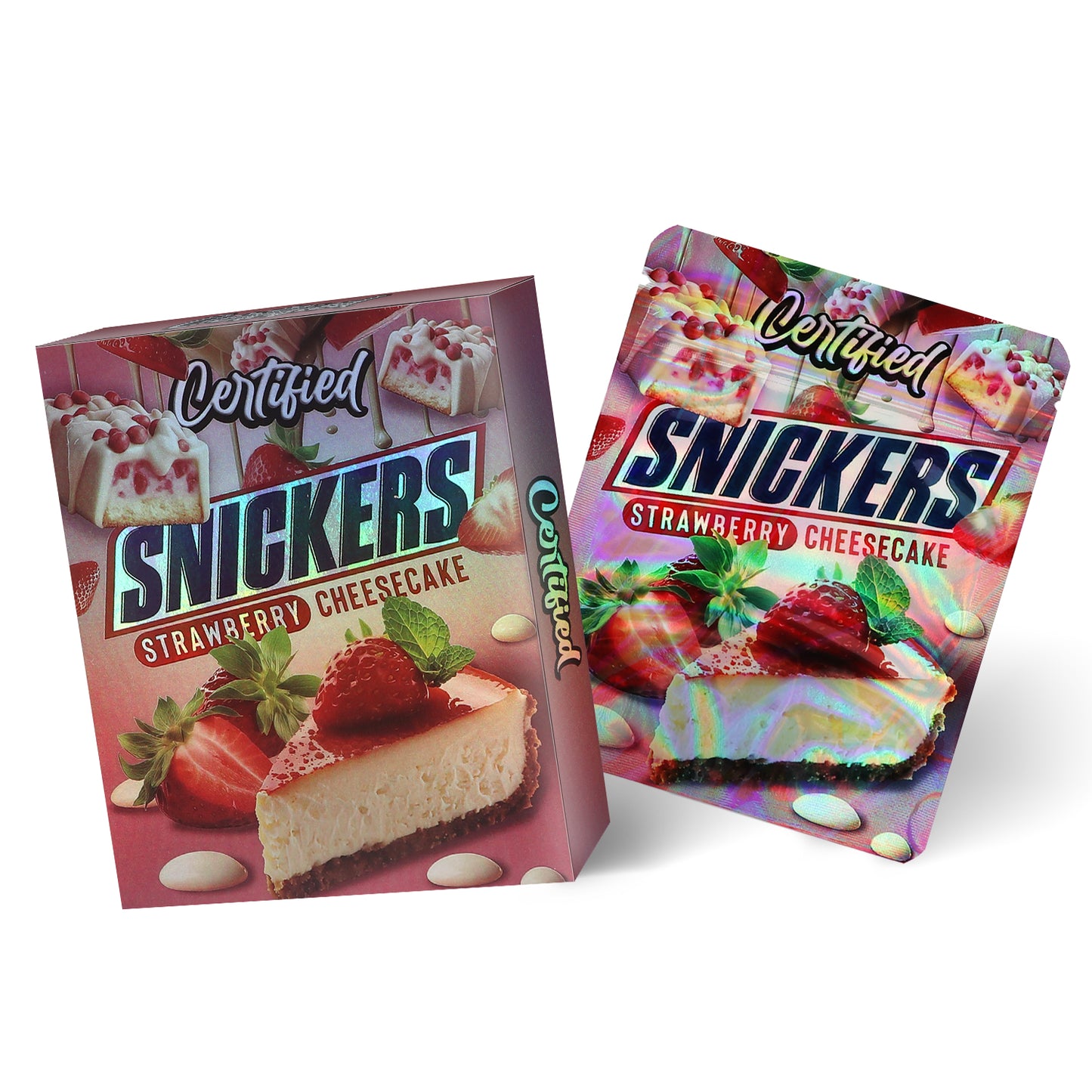 Certified Strawberry Cheesecake 3.5G Mylar Bag With Box