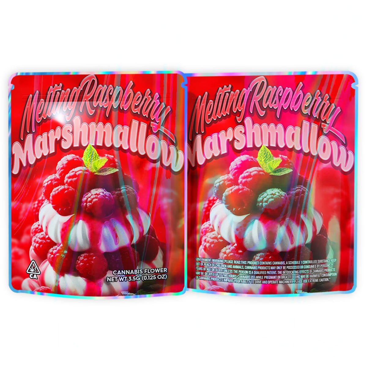 Melling Raspberry Marshmallow 3.5G Mylar Bags