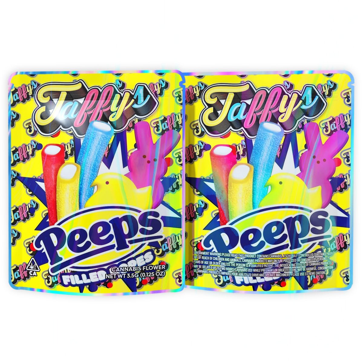 Peeps Filled Ropes 3.5G Mylar Bags
