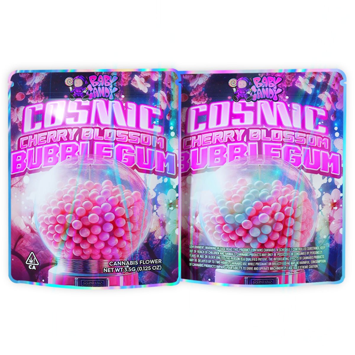 Cosmic Cherry Blossom Bubblegum 3.5G Mylar Bags