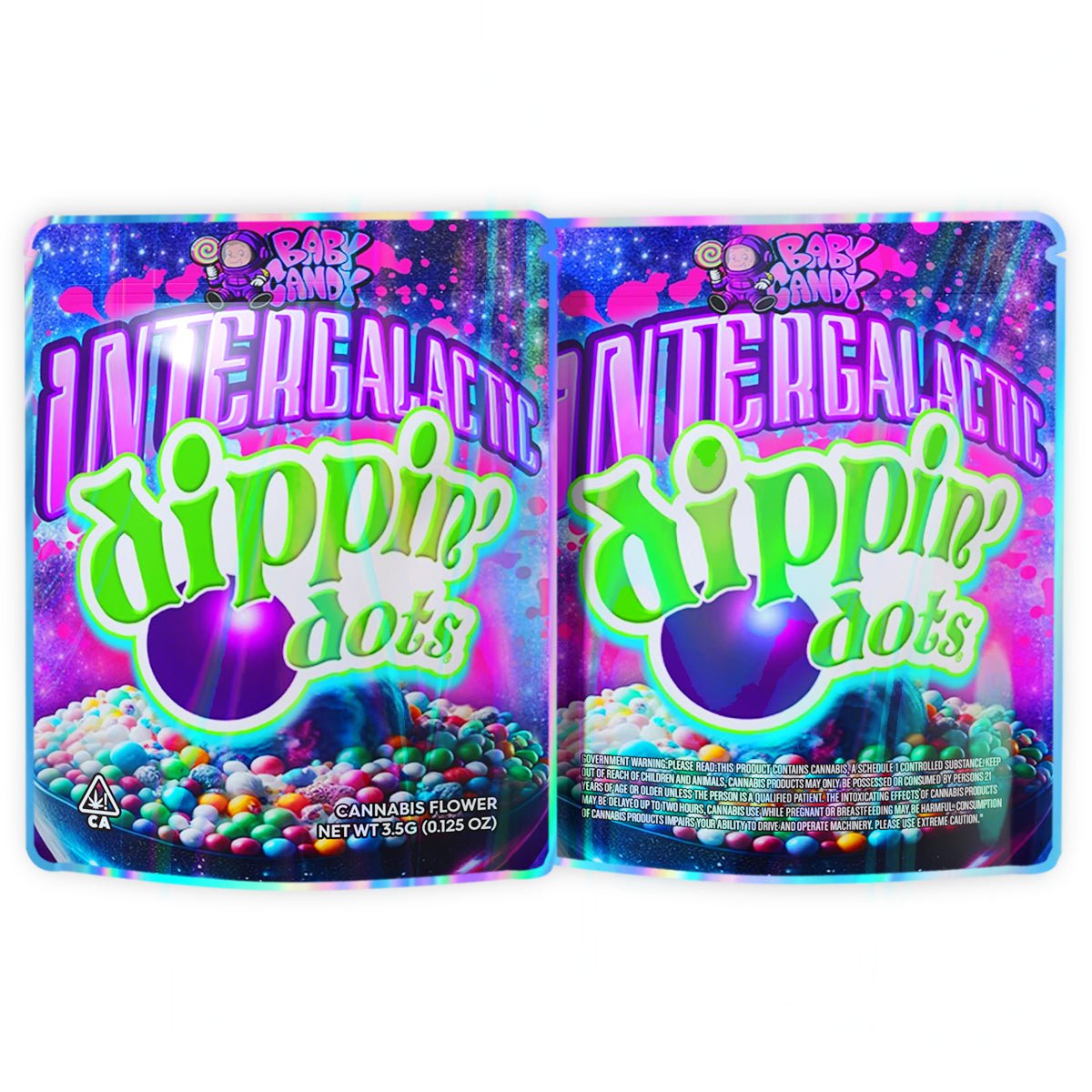 Intergalactic Dippin Dots 3.5G Mylar Bags