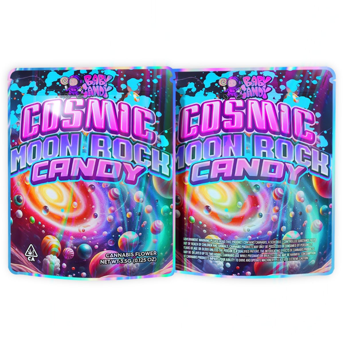 Cosmic Moon Rock Candy 3.5G Mylar Bags