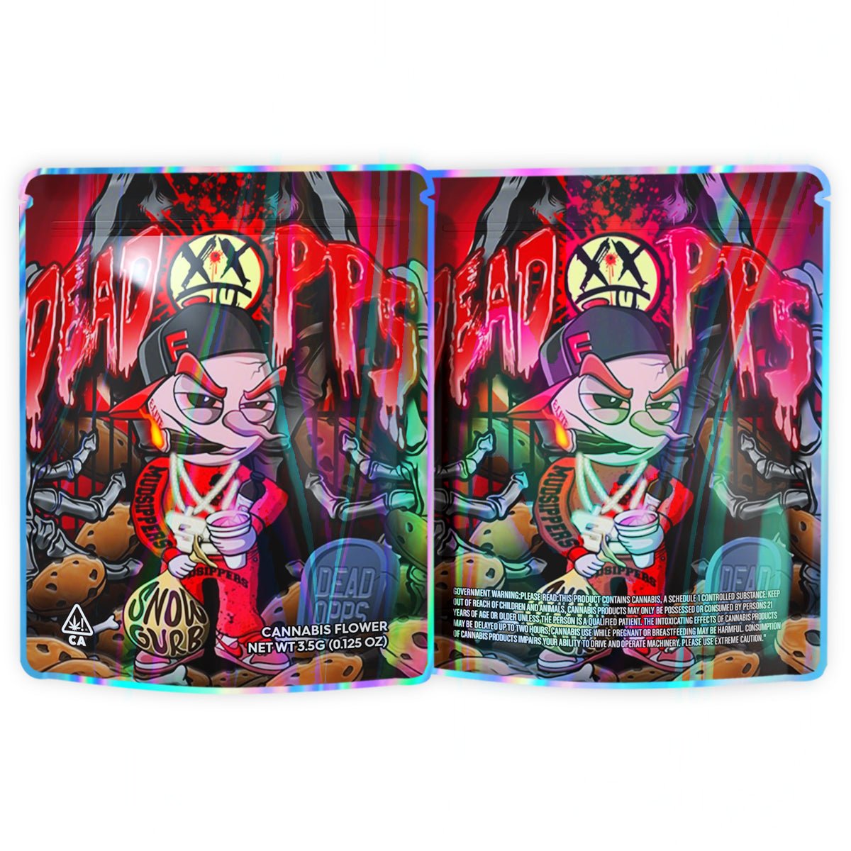 Dead opps Snow Gurb 3.5G Mylar Bags