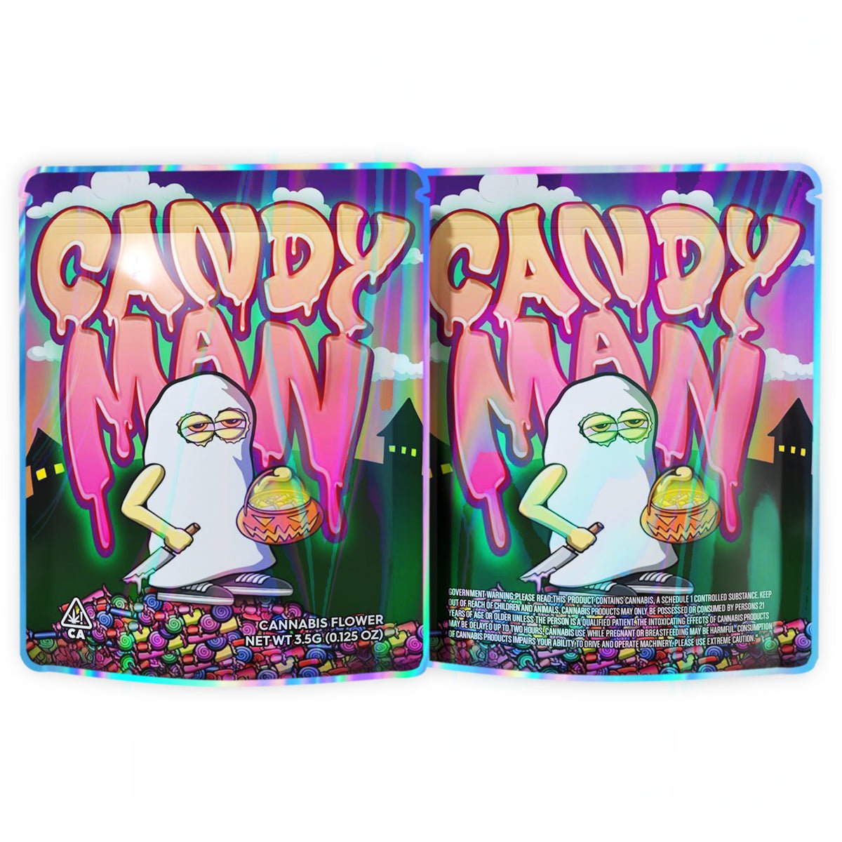 Candy Man 3.5G Mylar Bags