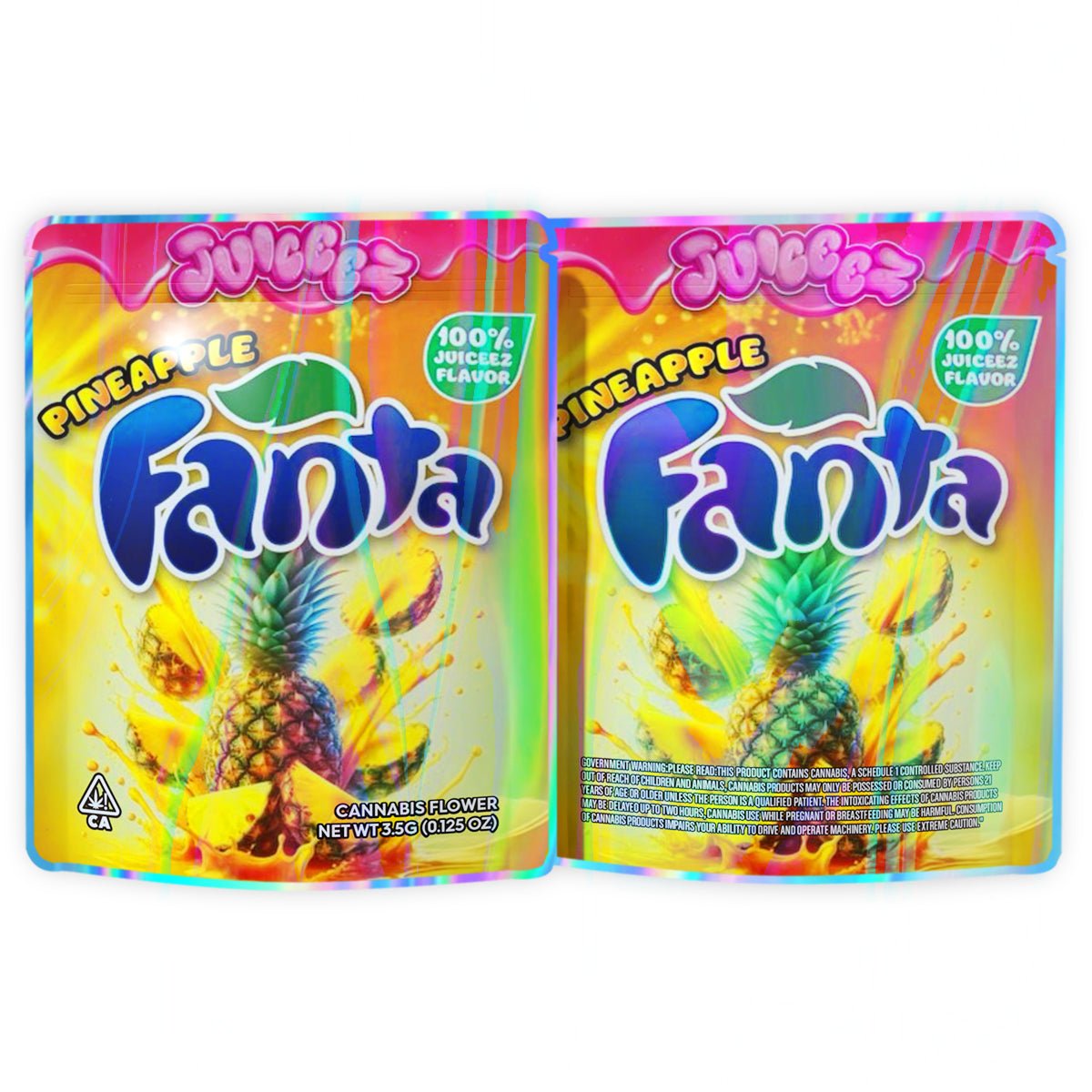Pineapple Fanta 3.5G Mylar Bags