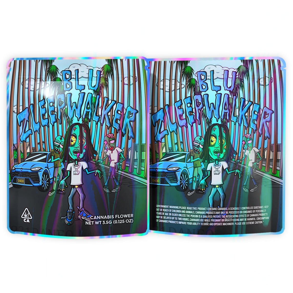 Blu Zleep Walker 3.5G Mylar Bags