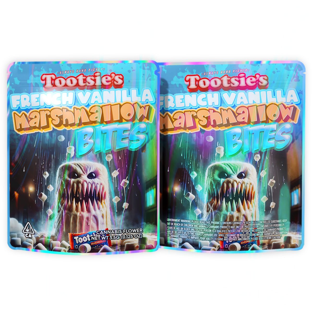 French Vanilla Marshmallow Bites 3.5G Mylar Bags