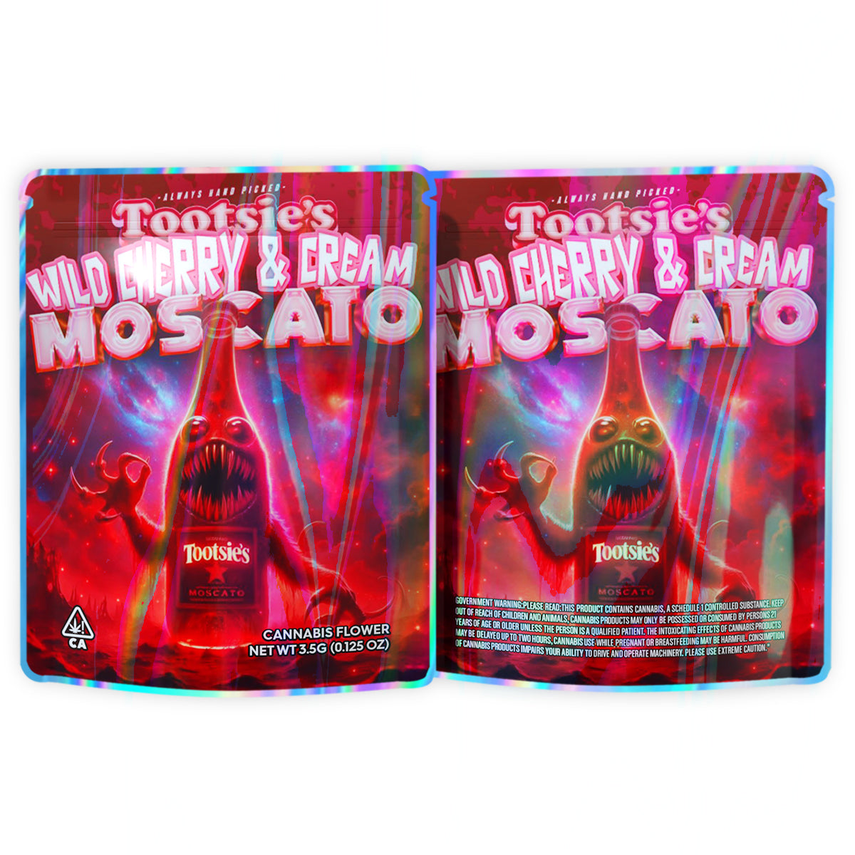 Wild Cherry Cream Moscato 3.5G Mylar Bags