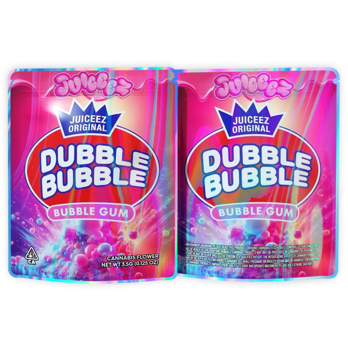 Bubble Gum 3.5G Mylar Bags