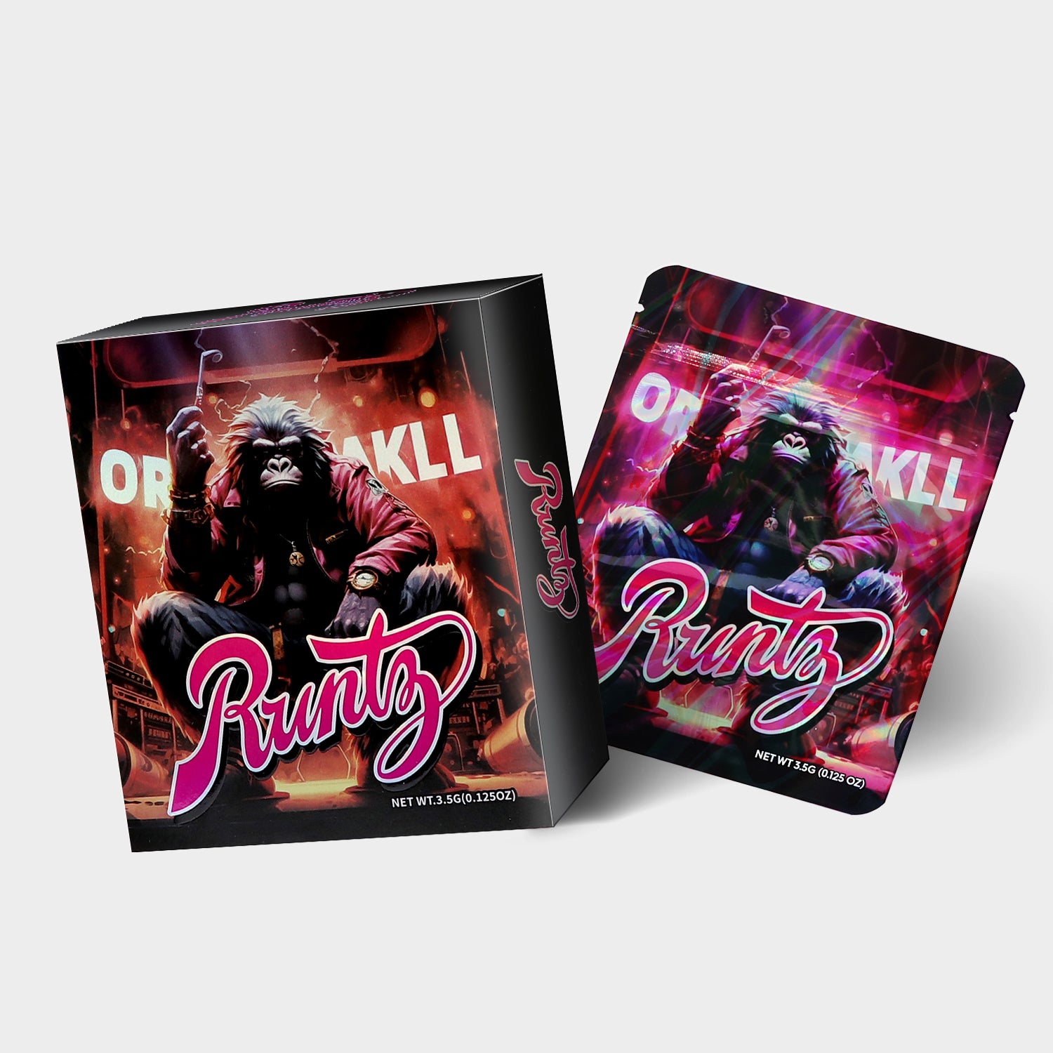 Runty C 3.5G Mylar Bag With Box