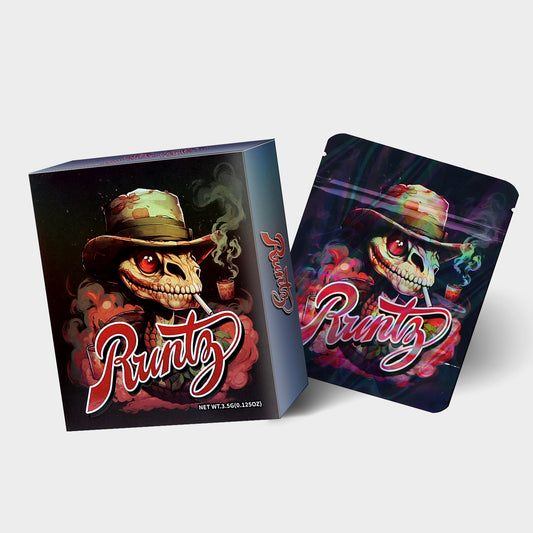 Runty D 3.5G Mylar Bag With Box