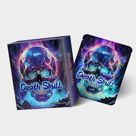 Death Skull B 3.5G Mylar Bag With Box