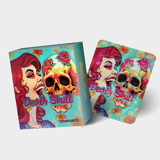 Death Skull D 3.5G Mylar Bag With Box