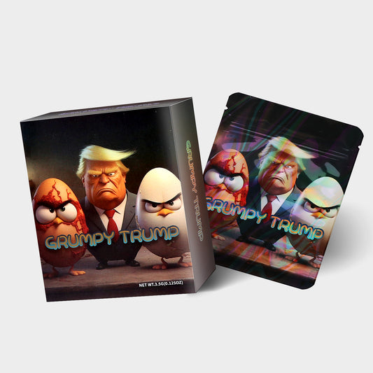 Grumpy Trump 3.5G Mylar Bag With Box