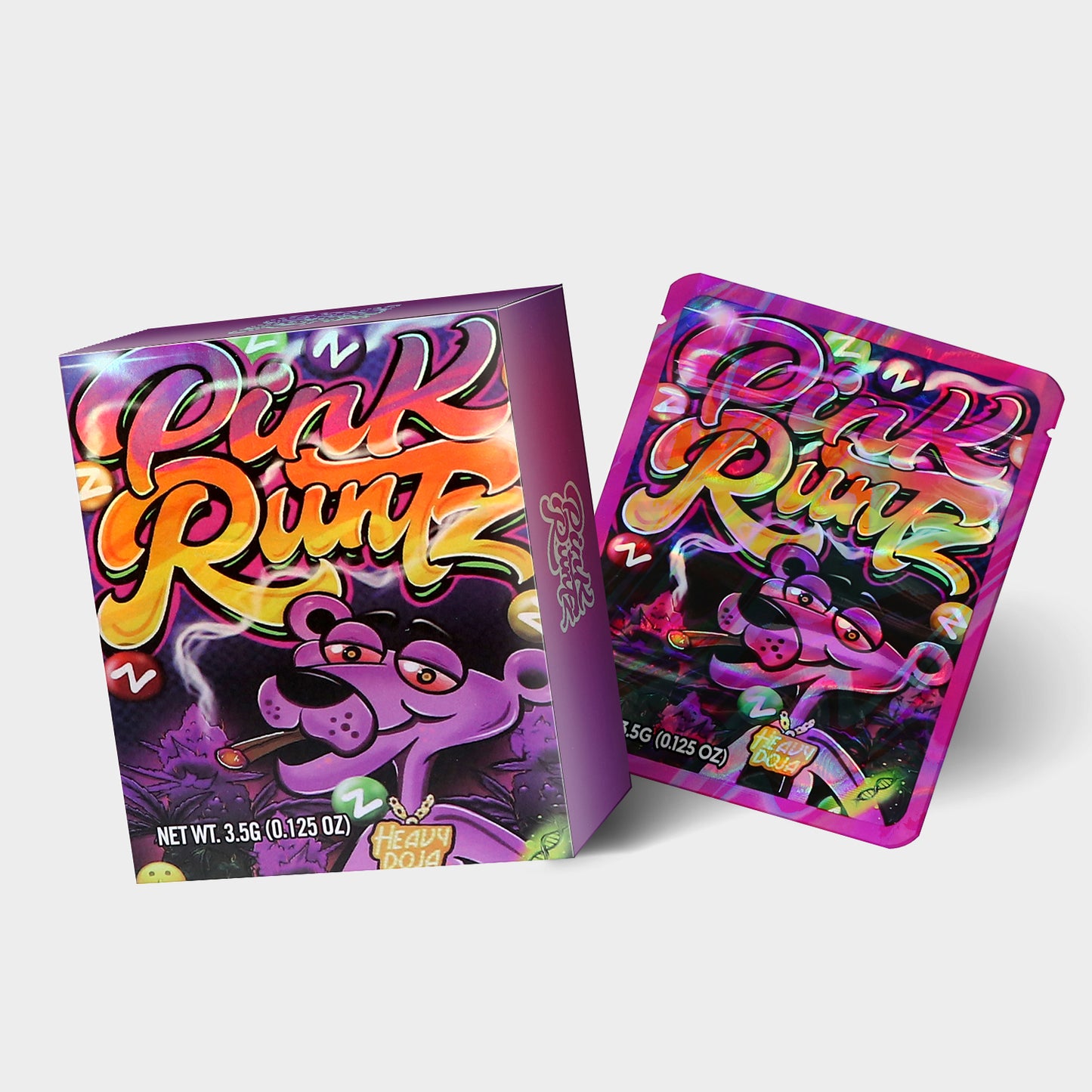 Pink Runtz 3.5G Mylar Bag With Box