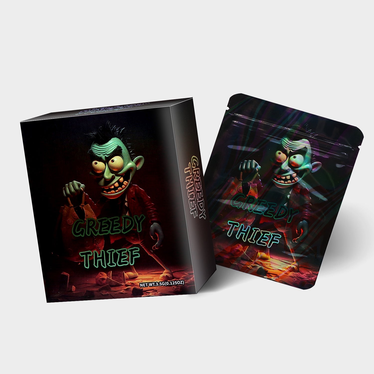 Greedy Thief 3.5G Mylar Bag With Box