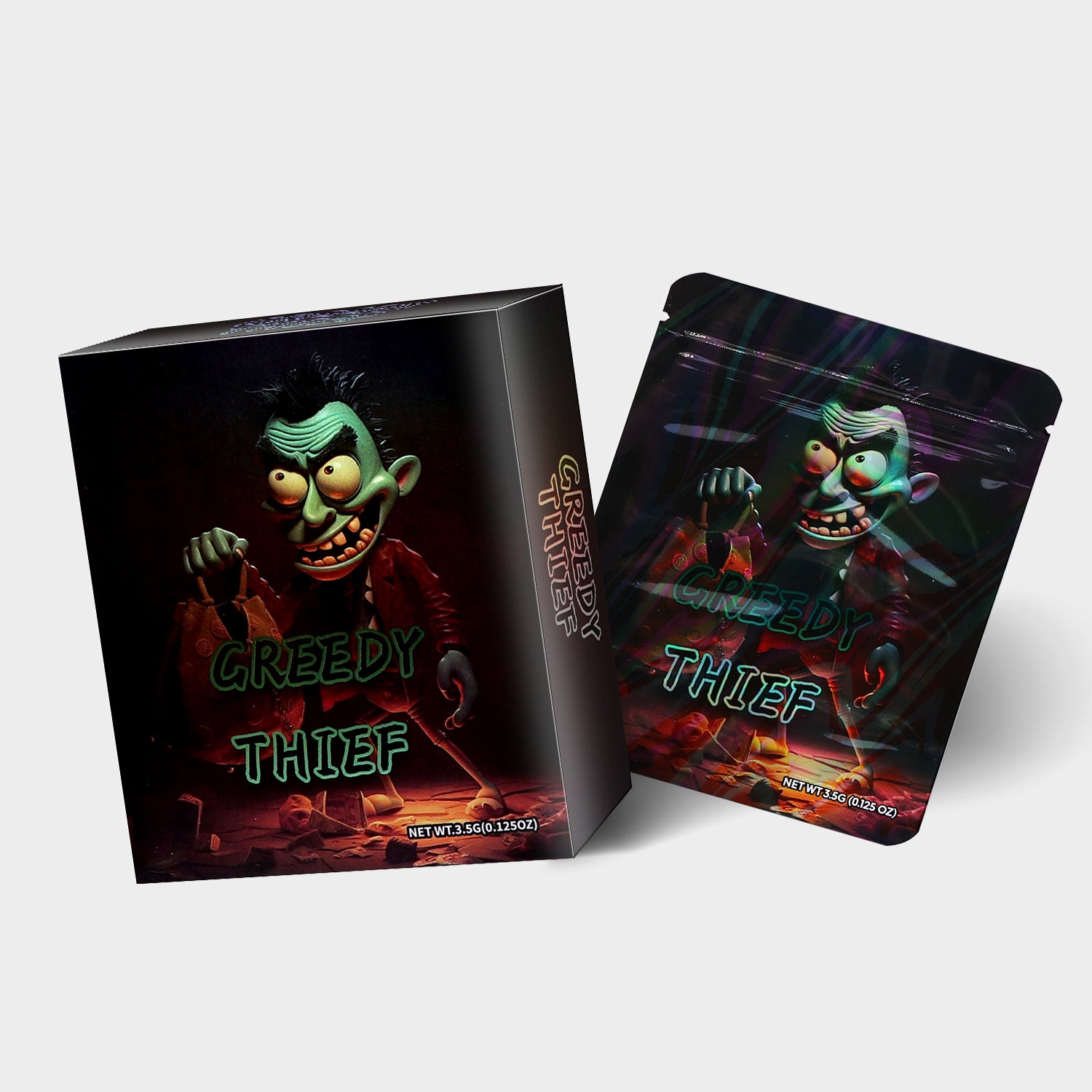 Greedy Thief 3.5G Mylar Bag With Box
