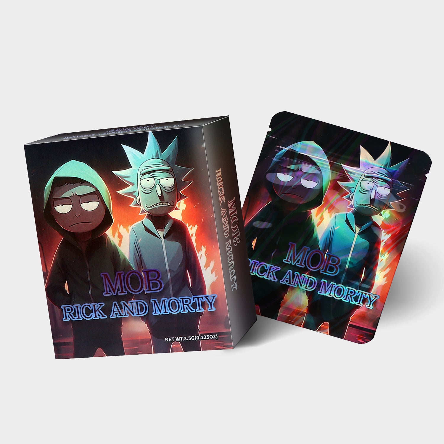 Mob Rick And Morty 3.5G Mylar Bag With Box