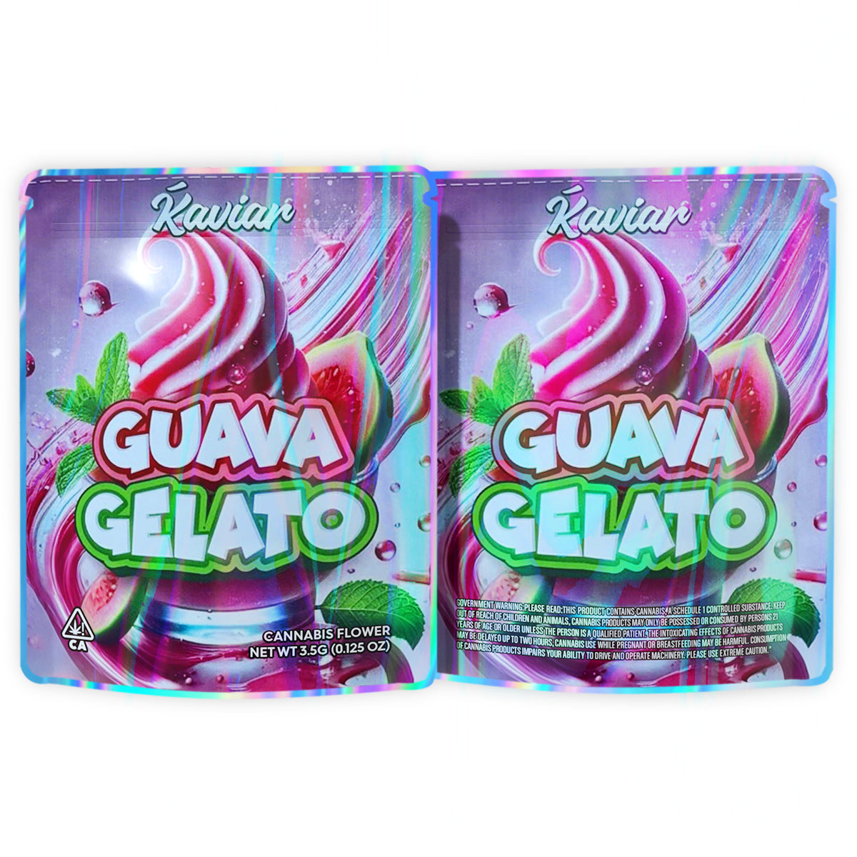 Guava Gelato 3.5G Mylar Bags