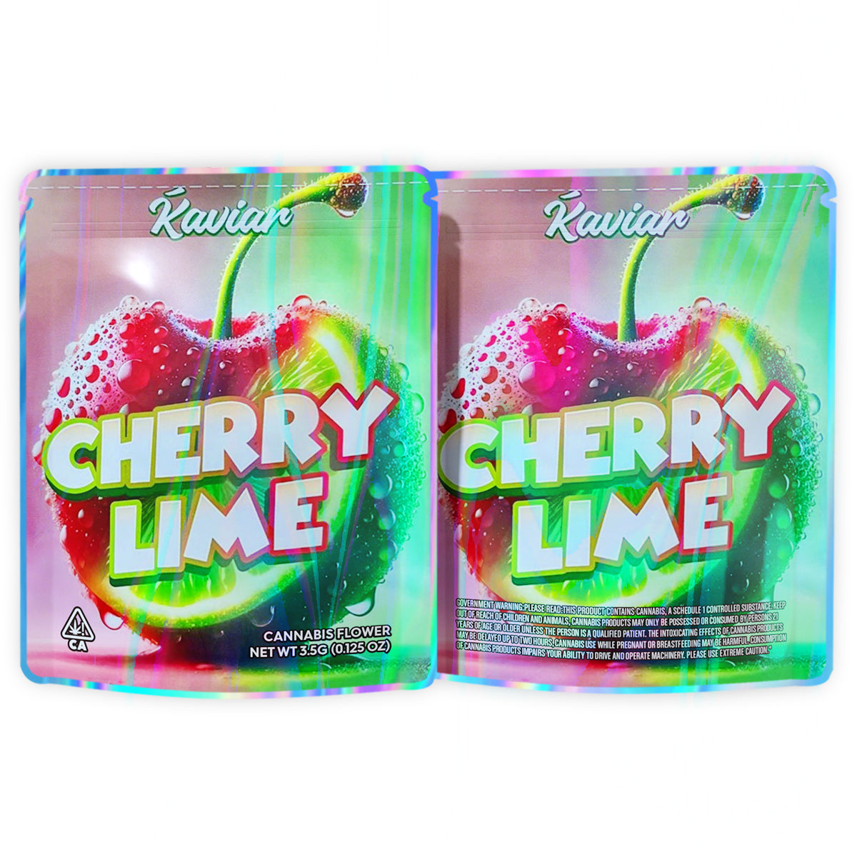 Cherry Lime 3.5G Mylar Bags