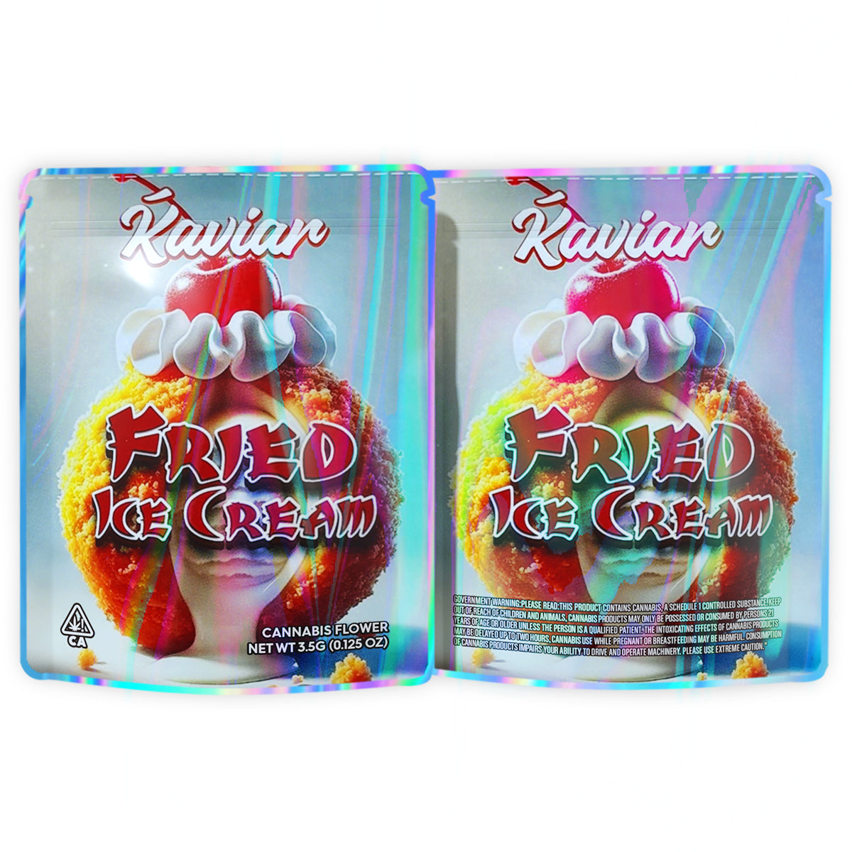 Fried Ice Cream 3.5G Mylar Bags