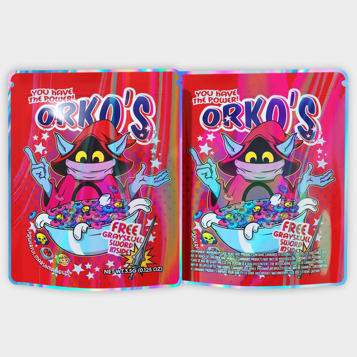 Orko's 3.5G Mylar Bags