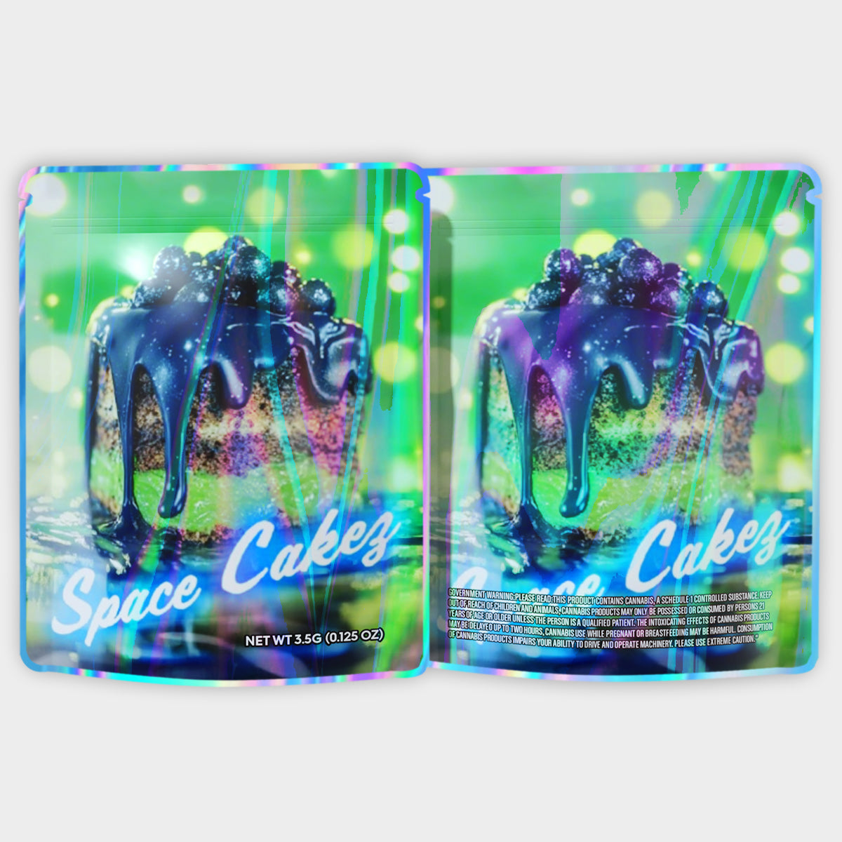 Space Cake 3.5G Mylar Bags