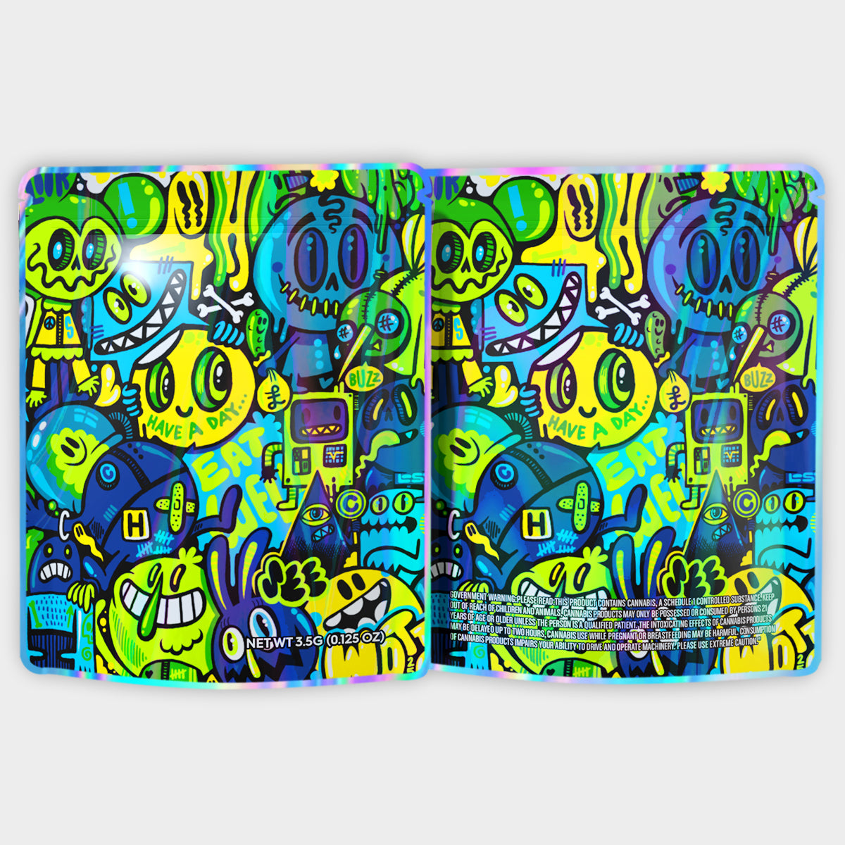 Ghost 3.5G Mylar Bags