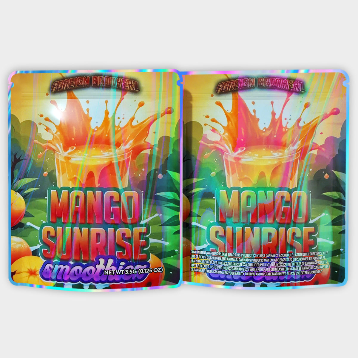 Mango Sunrise Smoothies 3.5G Mylar Bags