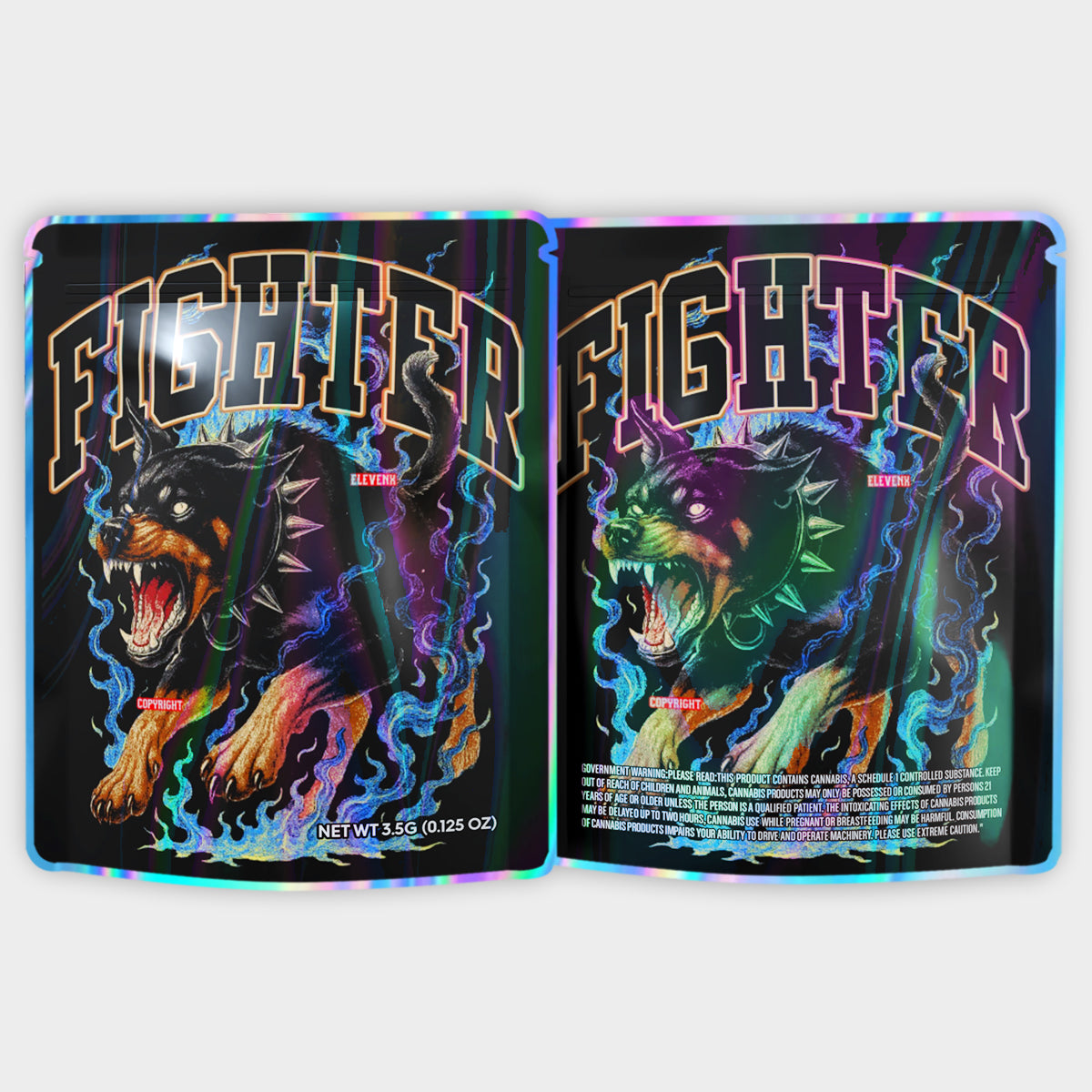 Fighter 3.5G Mylar Bags