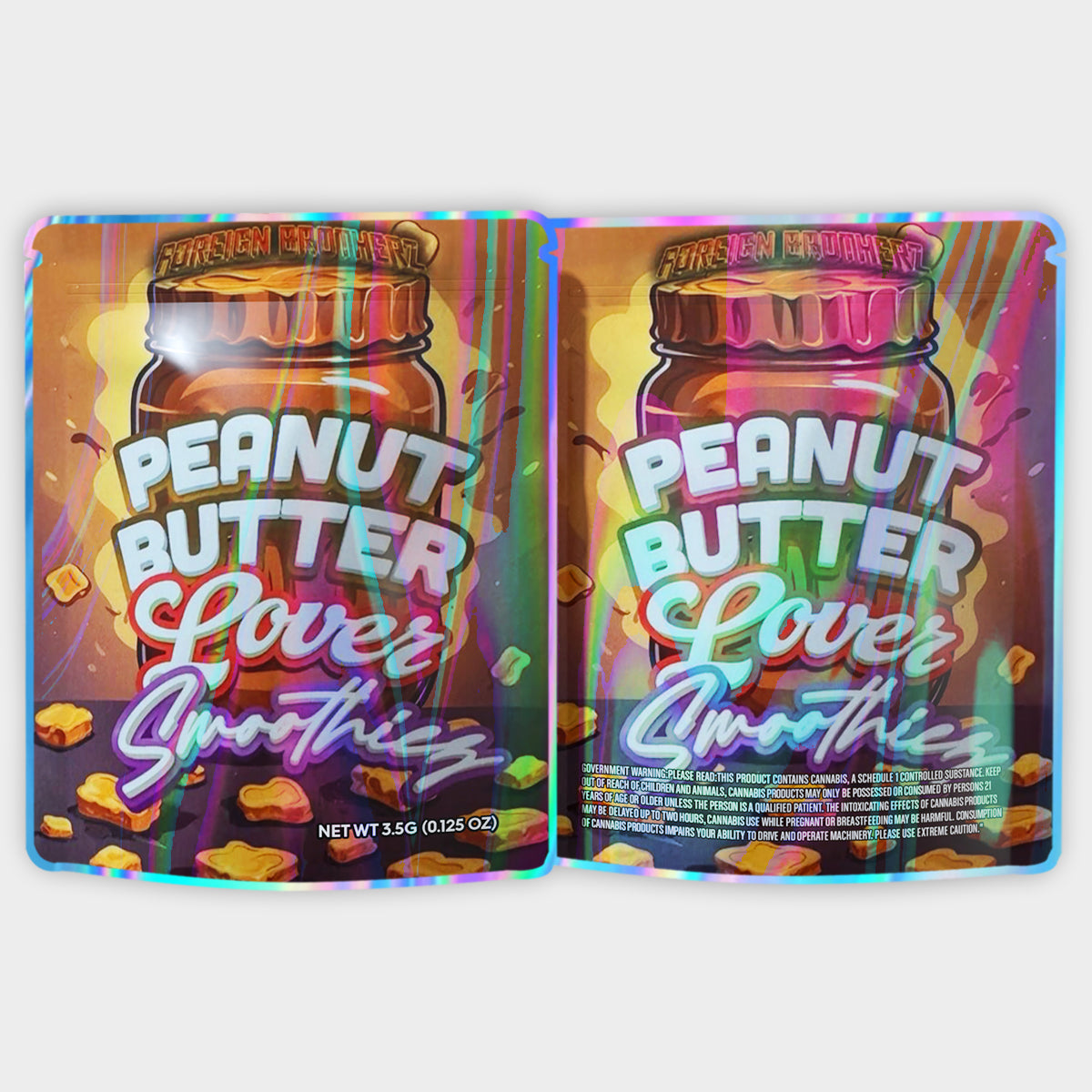 Peanut Butter Loves Smoothies 3.5G Mylar Bags