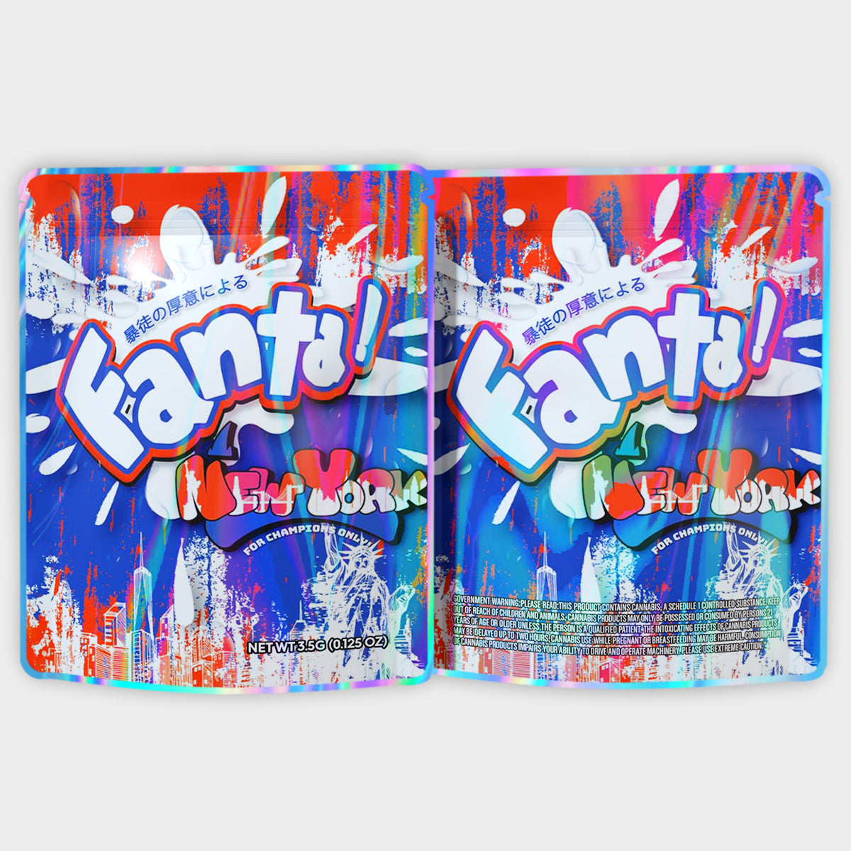 Fanta New York 3.5G Mylar Bags