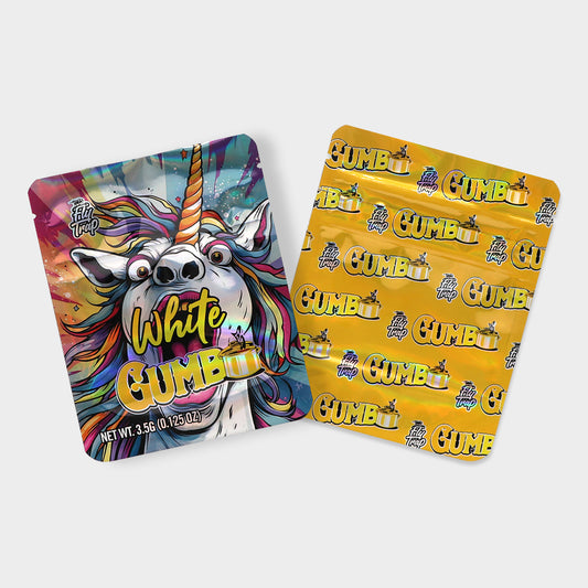 Gumb White 3.5G Mylar Bags