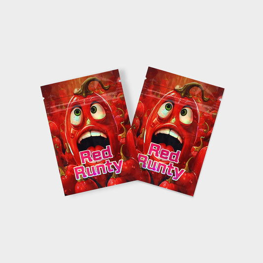 Red Runty 1G Mylar Bags